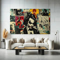 Toiledart Tableau street art DC Comics Toile