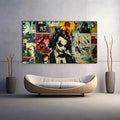 Toiledart Tableau street art DC Comics Toile