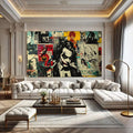 Toiledart Tableau street art DC Comics Toile