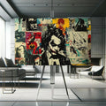 Toiledart Tableau street art DC Comics Toile