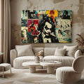 Toiledart Tableau street art DC Comics Toile