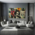 Toiledart Tableau street art DC Comics Toile