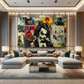 Toiledart Tableau street art DC Comics Toile