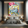 Toiledart Tableau street art graffiti love the date Toile