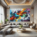 Toiledart Tableau street art graffiti Toile
