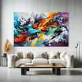 Toiledart Tableau street art graffiti Toile