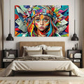 Toiledart Tableau street art visage d'enfant Toile