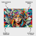 Toiledart Tableau street art visage d'enfant Toile