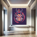 Toiledart Tableau tête de dragon japonais Toile