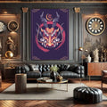 Toiledart Tableau tête de dragon japonais Toile