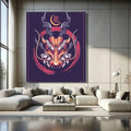 Toiledart Tableau tête de dragon japonais Toile