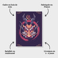 Toiledart Tableau tête de dragon japonais Toile