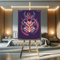 Toiledart Tableau tête de dragon japonais Toile