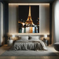 Toiledart Tableau tour Eiffel vue du pont Toile