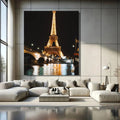 Toiledart Tableau tour Eiffel vue du pont Toile