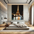 Toiledart Tableau tour Eiffel vue du pont Toile