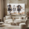 Toiledart Tableau trois cavaliers Toile