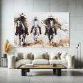 Toiledart Tableau trois cavaliers Toile