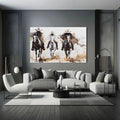 Toiledart Tableau trois cavaliers Toile