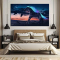 Toiledart Toile 40x20 Tableau cheval crinière colorée