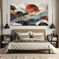 Toiledart Toile Tableau abstrait moderne paysage style japonais