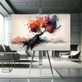 Toiledart Toile Tableau arbre abstrait