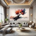 Toiledart Toile Tableau arbre abstrait