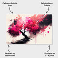 Toiledart Toile Tableau arbre abstrait coloré