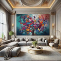 Toiledart Toile Tableau arbre et papillons