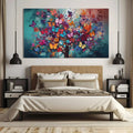 Toiledart Toile Tableau arbre et papillons
