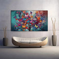 Toiledart Toile Tableau arbre et papillons