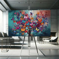 Toiledart Toile Tableau arbre et papillons