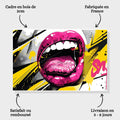 Toiledart Toile Tableau bouche pop art