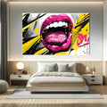 Toiledart Toile Tableau bouche pop art