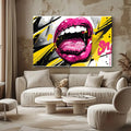 Toiledart Toile Tableau bouche pop art