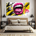 Toiledart Toile Tableau bouche pop art