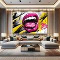 Toiledart Toile Tableau bouche pop art