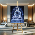 Toiledart Toile Tableau bouddha luminescent
