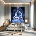 Toiledart Toile Tableau bouddha luminescent