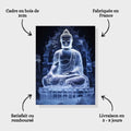 Toiledart Toile Tableau bouddha luminescent