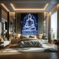 Toiledart Toile Tableau bouddha luminescent