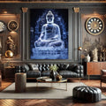 Toiledart Toile Tableau bouddha luminescent