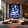 Toiledart Toile Tableau bouddha luminescent