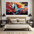 Toiledart Toile Tableau cheval coloré