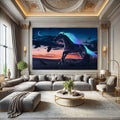 Toiledart Toile Tableau cheval crinière colorée