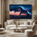 Toiledart Toile Tableau cheval crinière colorée