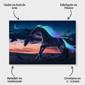 Toiledart Toile Tableau cheval crinière colorée