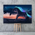 Toiledart Toile Tableau cheval crinière colorée