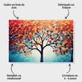 Toiledart Toile Tableau design d'arbre coloré