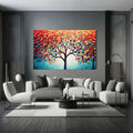 Toiledart Toile Tableau design d'arbre coloré